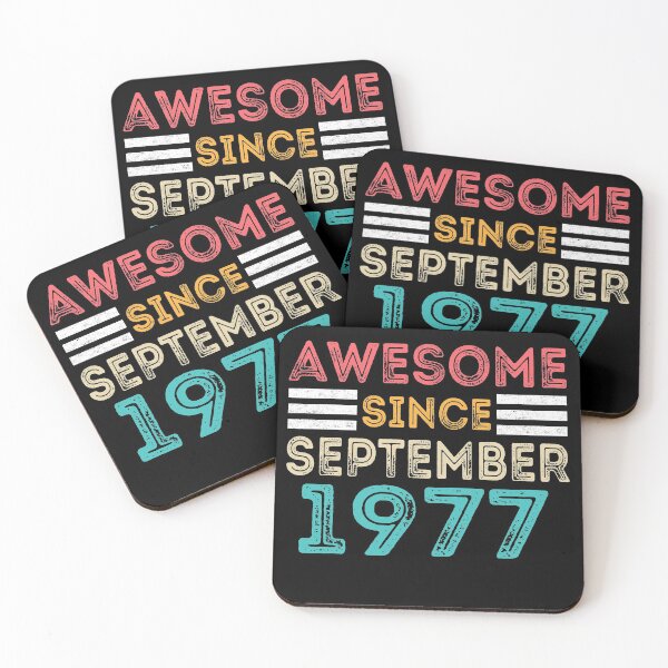 Item preview, Retro Vintage 43rd Birthday - Awesome Since September 1977 designed and sold by meedTee.