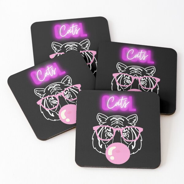 Item preview, Cool Cats - A Supercool Bubble Gum Blowing Tiger with Goggles for your Girl Gang designed and sold by WildWoyages.