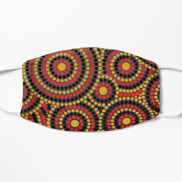 Awesome Aboriginal Dot Art Flat Mask