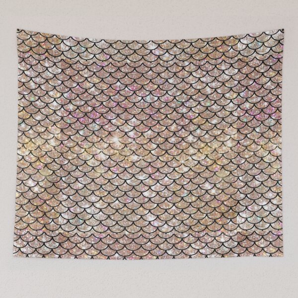 Aperçu de l'œuvre Écailles de paillettes de sirène créée et vendue par TopDesignArt.