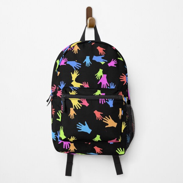 Item preview, Multicolored Hands Silhouette Motif Design designed and sold by DFLC Prints.