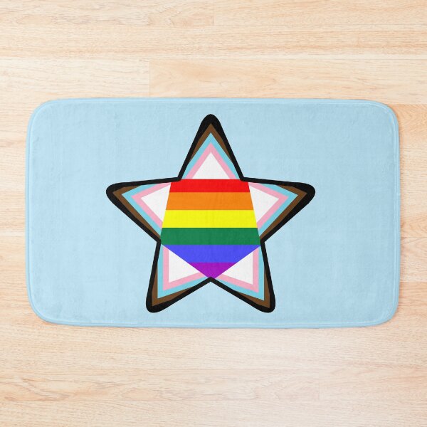 Item preview, Progress Pride Star (updated) designed and sold by SimplyPride.