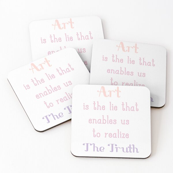 Item preview, Art is the lie that enables us to realize the truth ,Mens Women Ladies Gift designed and sold by abdelhak2005.