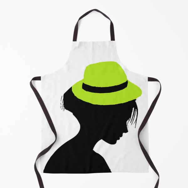 Item preview, LADY WITH NEON GREEN HAT designed and sold by Adri Barnard.