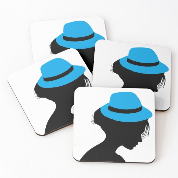 Item preview, LADY WITH BRIGHT BLUE HAT designed and sold by Adri Barnard.
