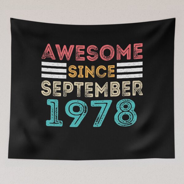 Item preview, Retro Vintage 42nd Birthday - Awesome Since September 1978 designed and sold by meedTee.