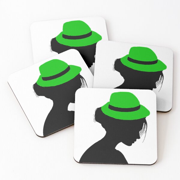 Item preview, LADY WITH GREEN HAT designed and sold by Adri Barnard.