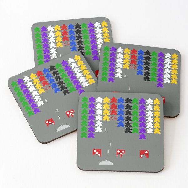 Item preview, Attack of the Board Game Pieces Arcade designed and sold by WibbleDesign.