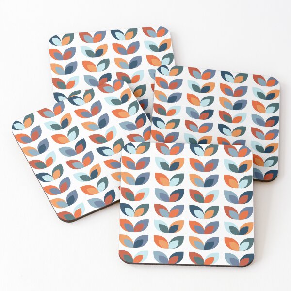 Item preview, Mid Century leaves pattern designed and sold by BattaAnastasia.