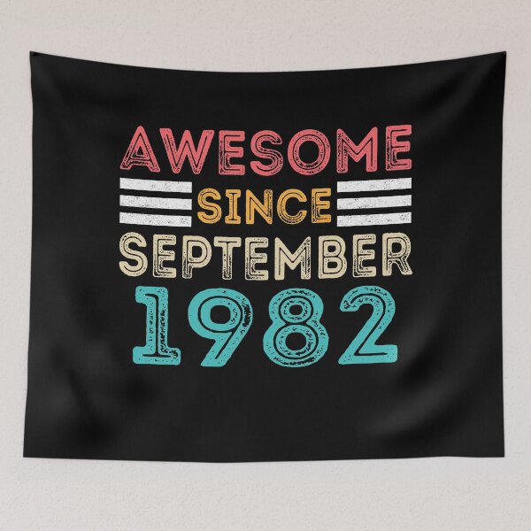 Item preview, Retro Vintage 38th Birthday - Awesome Since September 1982 designed and sold by meedTee.
