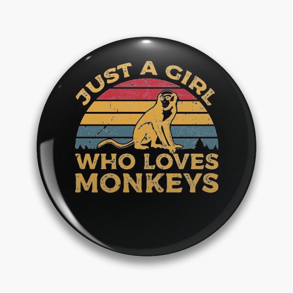 Item preview, Just a Girl Who Loves Monkeys designed and sold by sesa10.