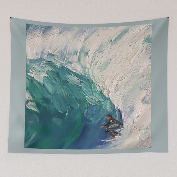 Item preview, Catch you on the flip side surfer riding the waves designed and sold by Liz HL Art Shop.