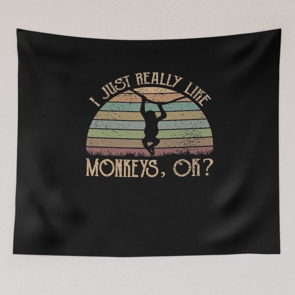 Item preview, I Just Really Like Monkeys Ok designed and sold by sesa10.