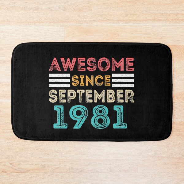 Item preview, Retro Vintage 39th Birthday - Awesome Since September 1981 designed and sold by meedTee.