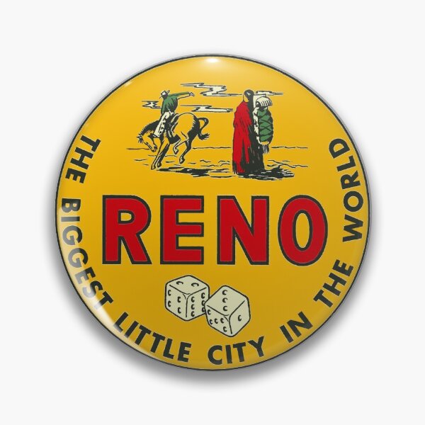 Artikelvorschau, Vintage Reno Aufkleber entworfen und verkauft von Decal Mania.