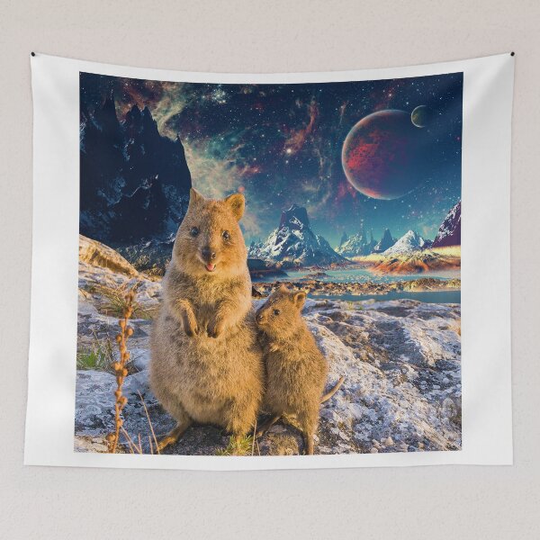 Item preview, Happy Quokka Trip to Space designed and sold by Go Logo Designs.