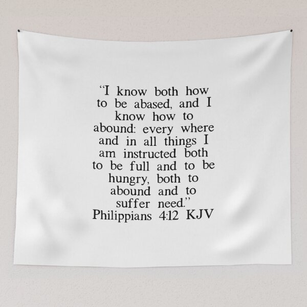 Item preview, Philippians 4:12 KJV designed and sold by IBMClothing.