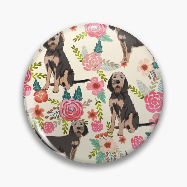 Item preview, otterhound dog floral - vintage florals, floral pet, cute dog, otterhound designed and sold by PetFriendly.
