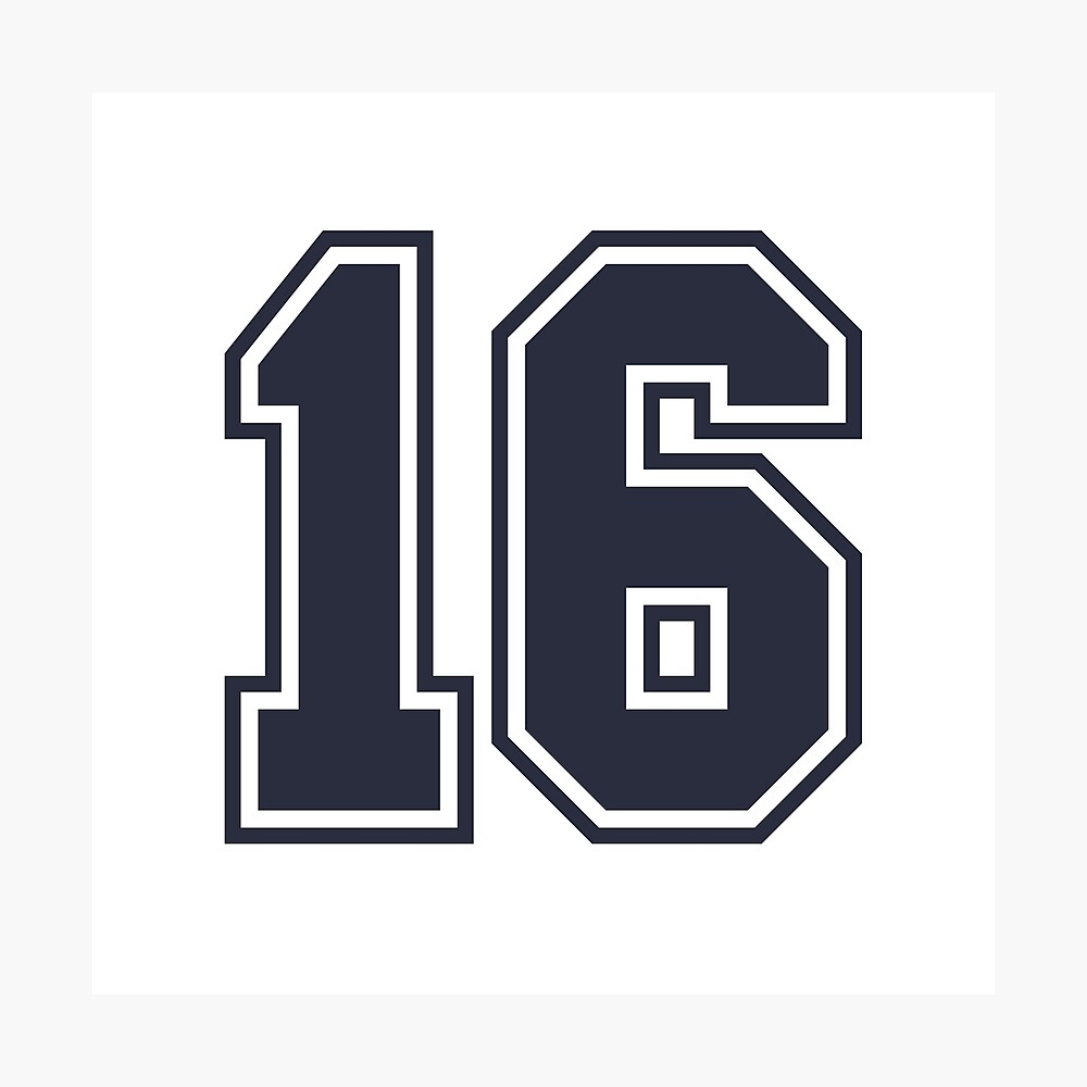 16 Sports Number Sixteen