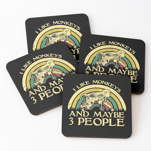Item preview, I Like Monkeys and Maybe 3 People designed and sold by sesa10.