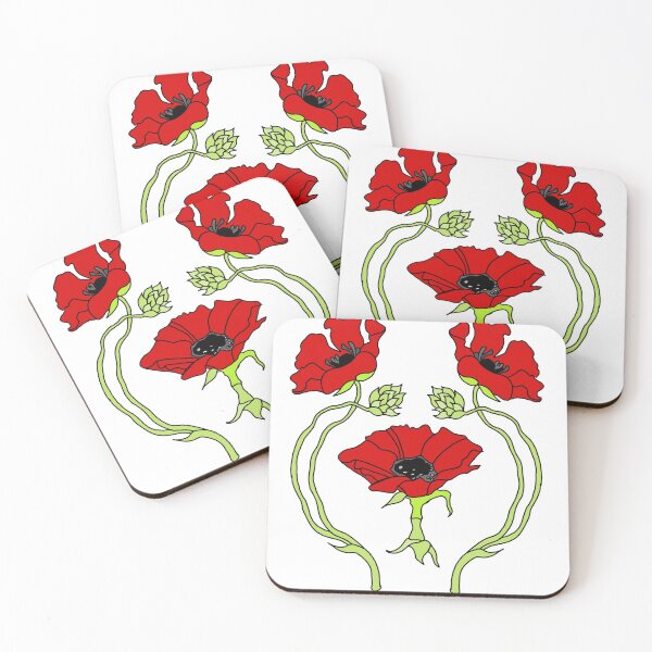 Item preview, Art Nouveau Poppy designed and sold by geocalvert.