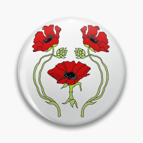 Item preview, Art Nouveau Poppy designed and sold by geocalvert.