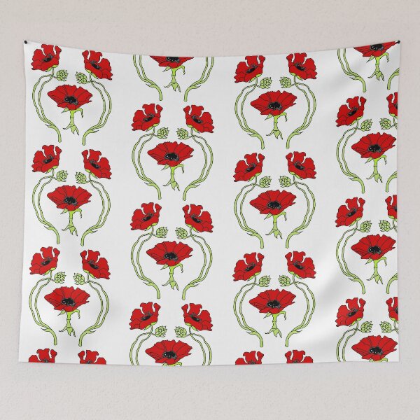 Item preview, Art Nouveau Poppy designed and sold by geocalvert.