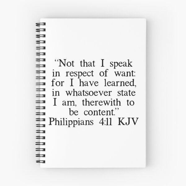 Item preview, Philippians 4:11 KJV designed and sold by IBMClothing.