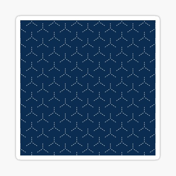 Item preview, japanese sashiko seamless ll designed and sold by dreamiedesire.