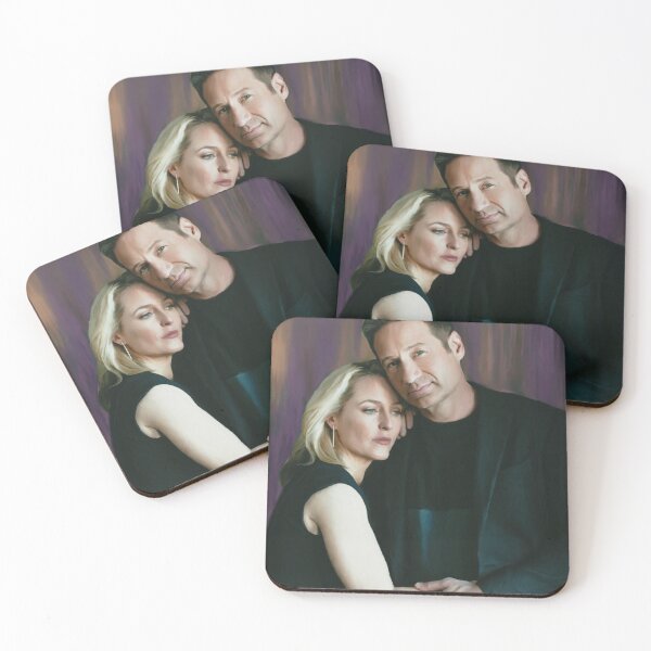 Item preview, Gillian Anderson and David Duchovny oil color painting  designed and sold by altaircolin.