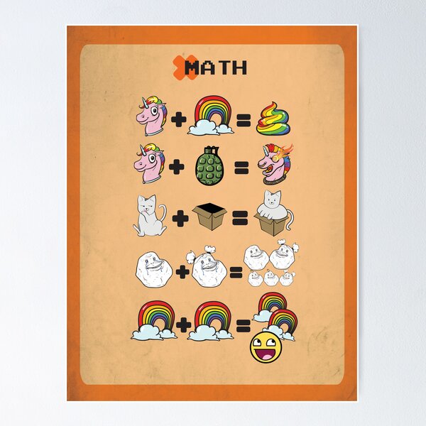 Math not mathing for cat Poster for Sale by Adel-ide