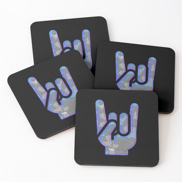 Item preview, Rock Hand Gesture Nightclub Blue Cool Salute designed and sold by IBMClothing.