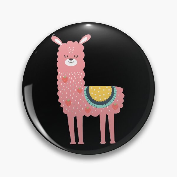Item preview, Strawberry Llama - Cute Pink Llama designed and sold by m95sim.