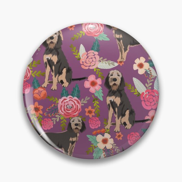 Item preview, otterhound dog floral - vintage florals, floral pet, cute dog, otterhound designed and sold by PetFriendly.