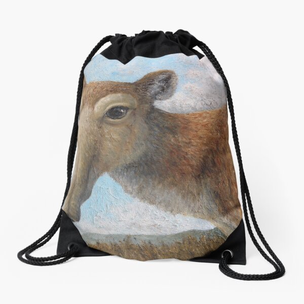 Saiga antelope (Saiga tatarica) Drawstring Bag