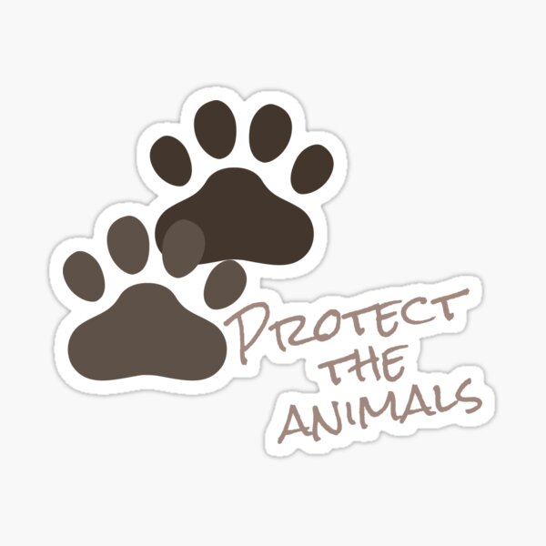Protect the animals Sticker