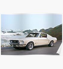 1968 Ford Mustang Fastback Poster