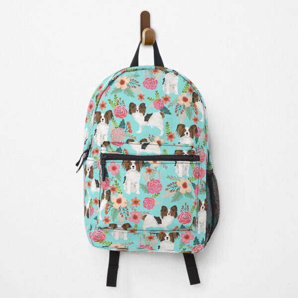 Artikelvorschau, papillon dog floral - vintage florals, floral pet, cute dog, papillon entworfen und verkauft von PetFriendly.