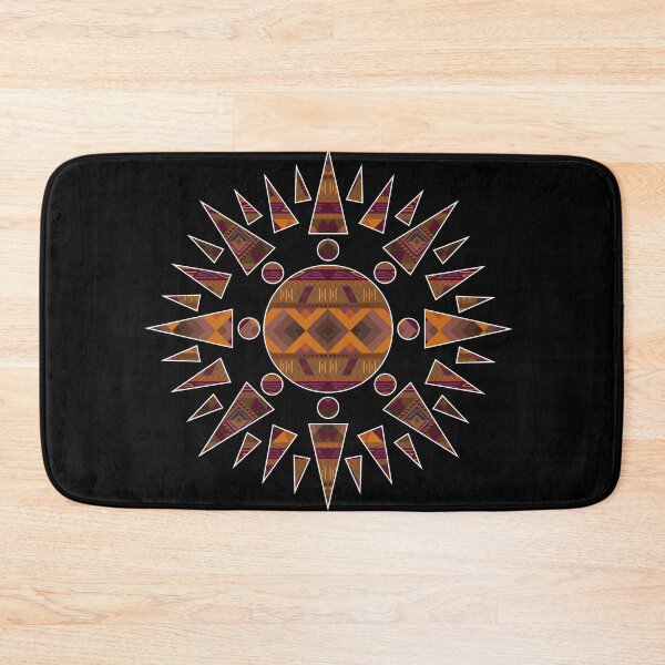 Item preview, Native American earth colours Pattern Design inside a Sun Design designed and sold by Jake Purcell.