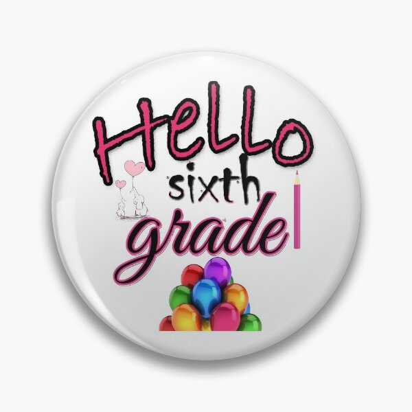 Item preview, hello sixth grade back to school designed and sold by Funny Tee.