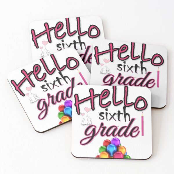 Item preview, hello sixth grade back to school designed and sold by Funny Tee.