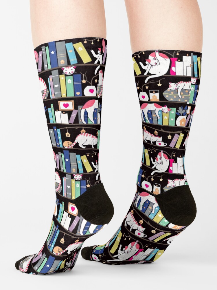 Alternate view of Library cats - winter colour version Socks