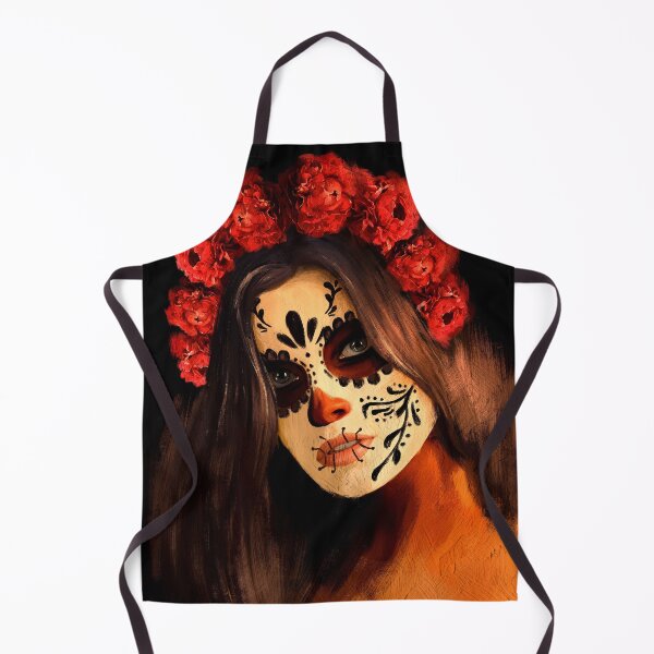 Item preview, wonderful Halloween girl with a red roses wreath designed and sold by R-728.
