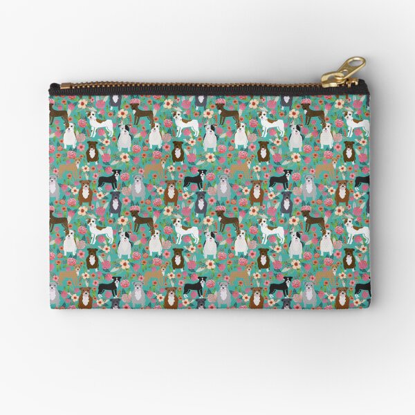 Item preview, pitbull floral, pitty dogs floral pattern - vintage florals, doggo, brindle pitbull,fawn pitbull, brown pitbull, grey pitbulls, dog, dogs, pitty, staffy, cute dog, staffordshire terrier designed and sold by PetFriendly.