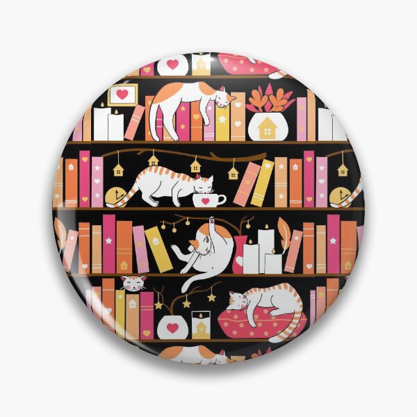 Item preview, Library cats - rose pink designed and sold by Elenanaylor.