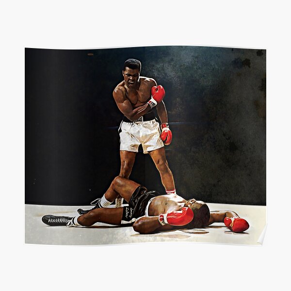 MUHAMMAD ALI VS SONNY LISTON GIANT PRINT POSTER G426 by GIANT PANEL POSTERS 