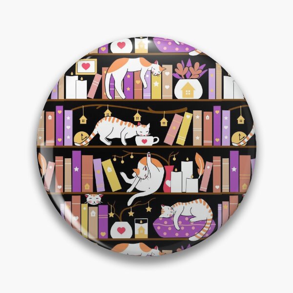 Item preview, Library cats - dreamy violet designed and sold by Elenanaylor.