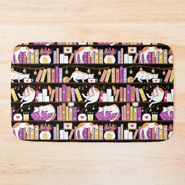 Item preview, Library cats - dreamy violet designed and sold by Elenanaylor.