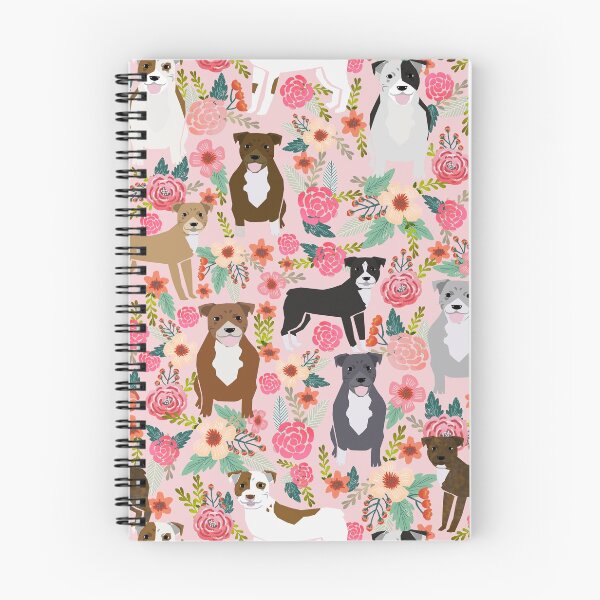 Item preview,  pitbulls dog floral - vintage florals, floral pet, cute dog, brindle pitbull, fawn pitbull, dogs, pitty, staffy, blue pitty, grey pitbull, blue pitbull designed and sold by PetFriendly.