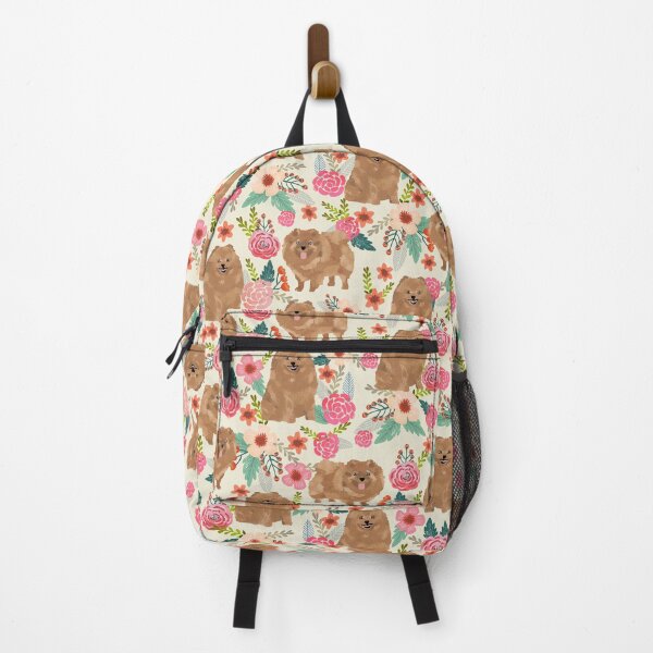 Item preview, pomeranian dog floral - vintage florals, floral pet, cute dog, pomeranian designed and sold by PetFriendly.